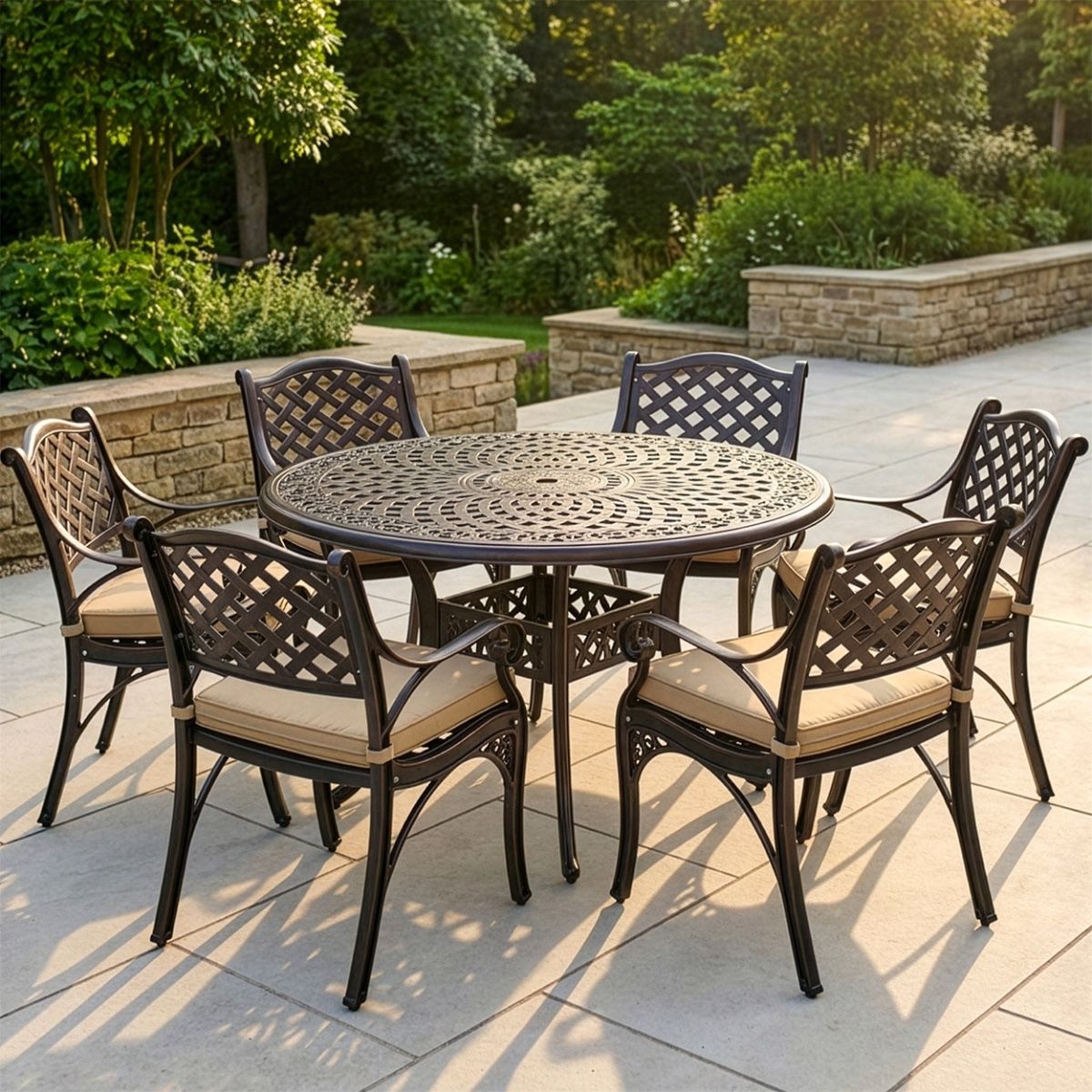 Milford full furniture set with cushions digital illustration