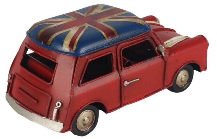 Union Flag Roof Mini Cooper Replica Ornament Back Union Flag Roof Mini Cooper Replica Ornament Back