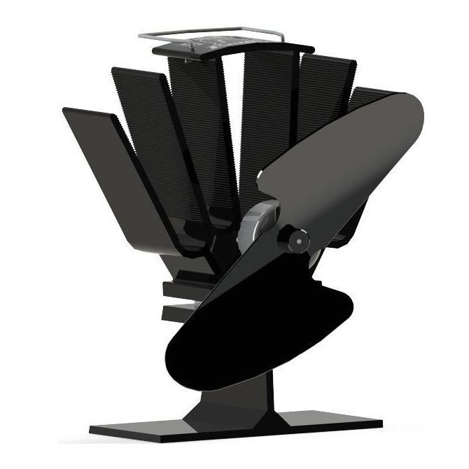 Mini Eco Wood Stove Fan in Black  Mini Eco Wood Stove Fan in Black