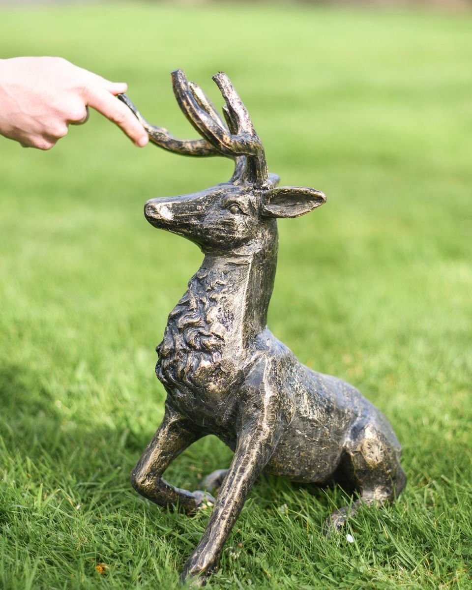 Miniature Cast Aluminium Buck Sculpture to Scale