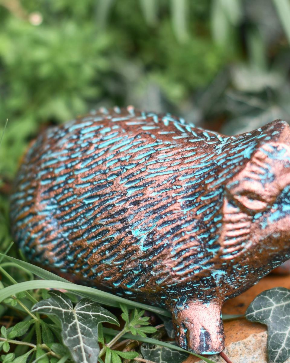 Close-Up of Rustic Verdigris Finish