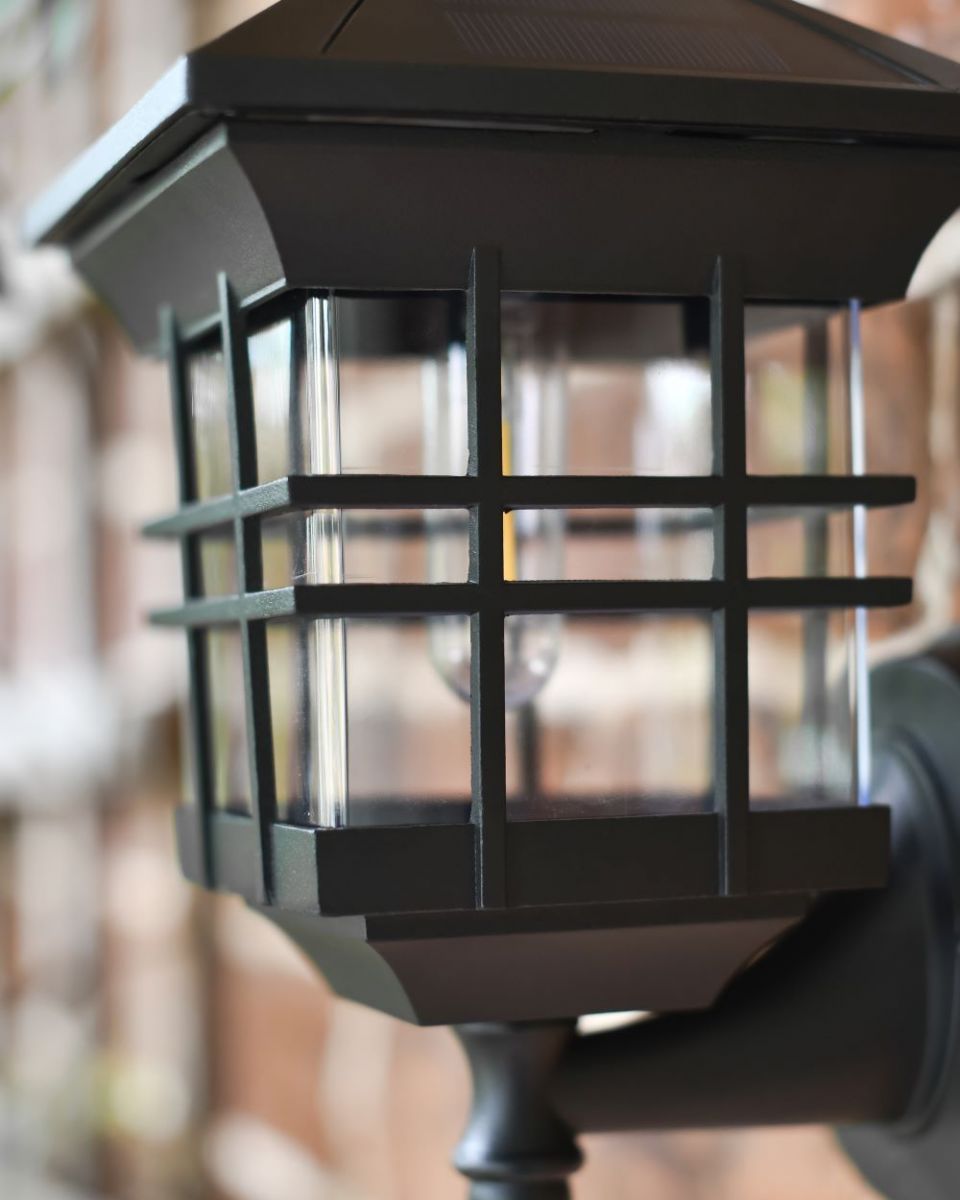 Modern Caged Cube Wall Light diffuser close up