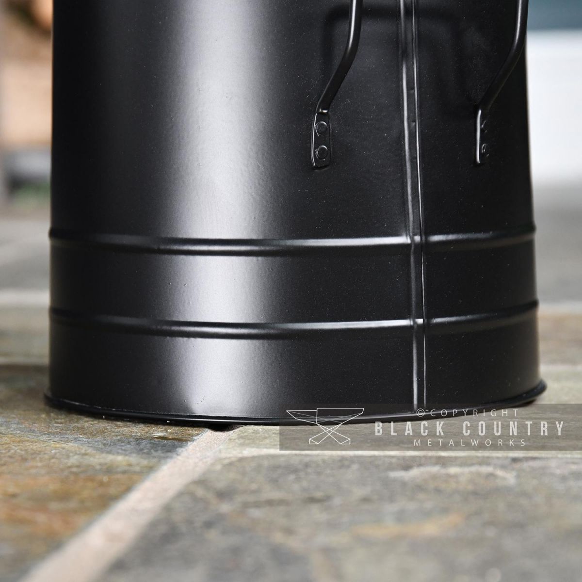 Close-up of the Black Finish 