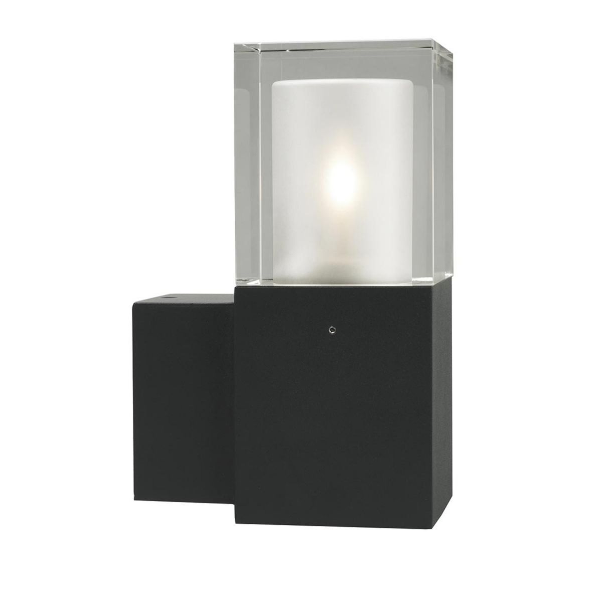 Modern Black "Coalford" Wall Light on a White Background Modern Black "Coalford" Wall Light on a White Background
