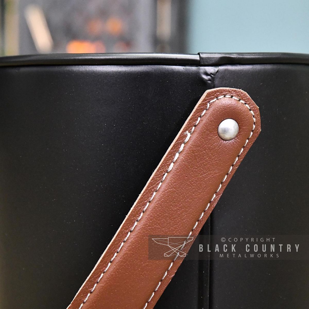 Close-up of the Leather Handle