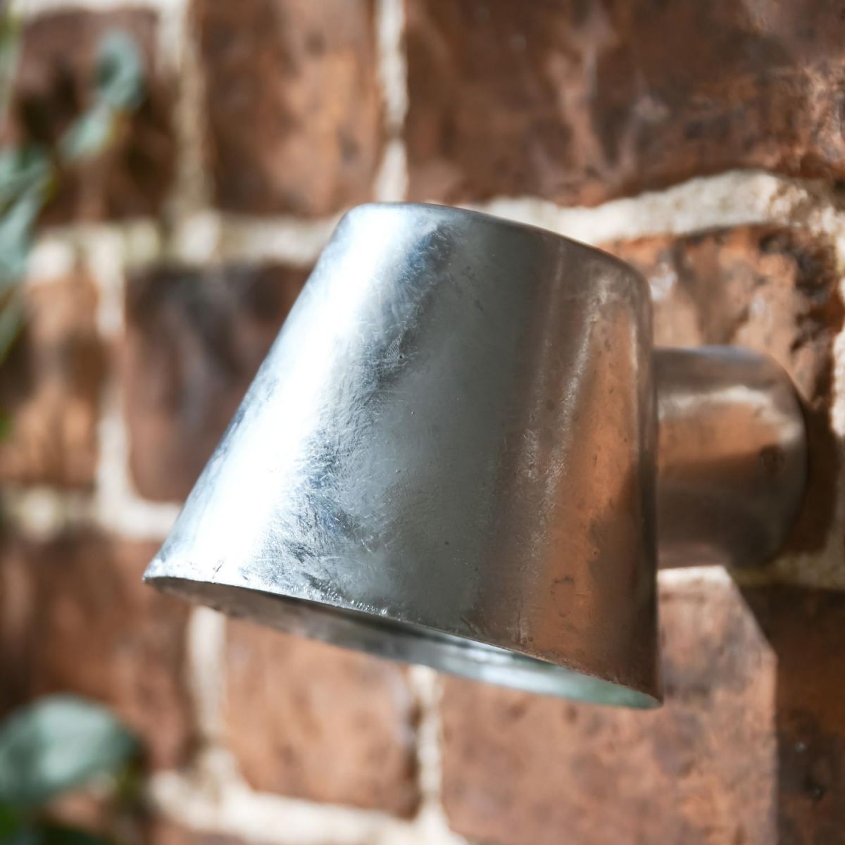 Modern Galvanised Steel Downward Wall Light Modern Galvanised Steel Downward Wall Light