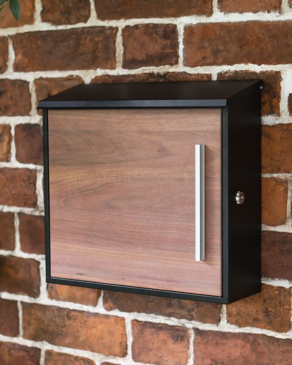 Modern Steel "Mayfield" Wall Mounted Post Box Modern Steel "Mayfield" Wall Mounted Post Box