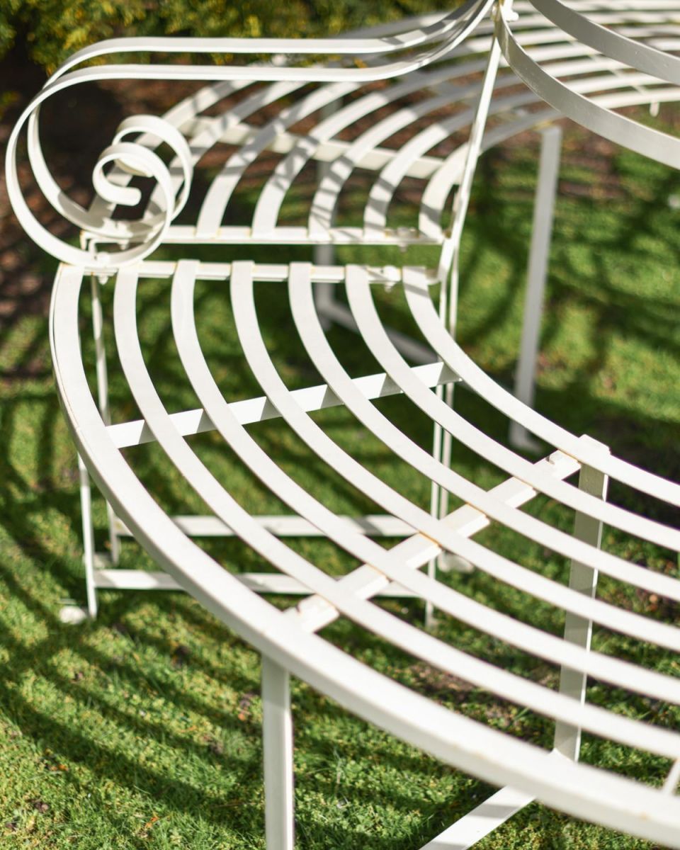 Close-Up of Wrought Iron Seat & Armrests