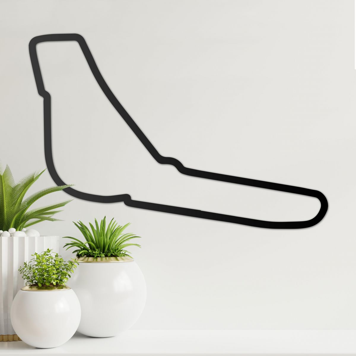 Monza Motor Track Wall Art in Situ