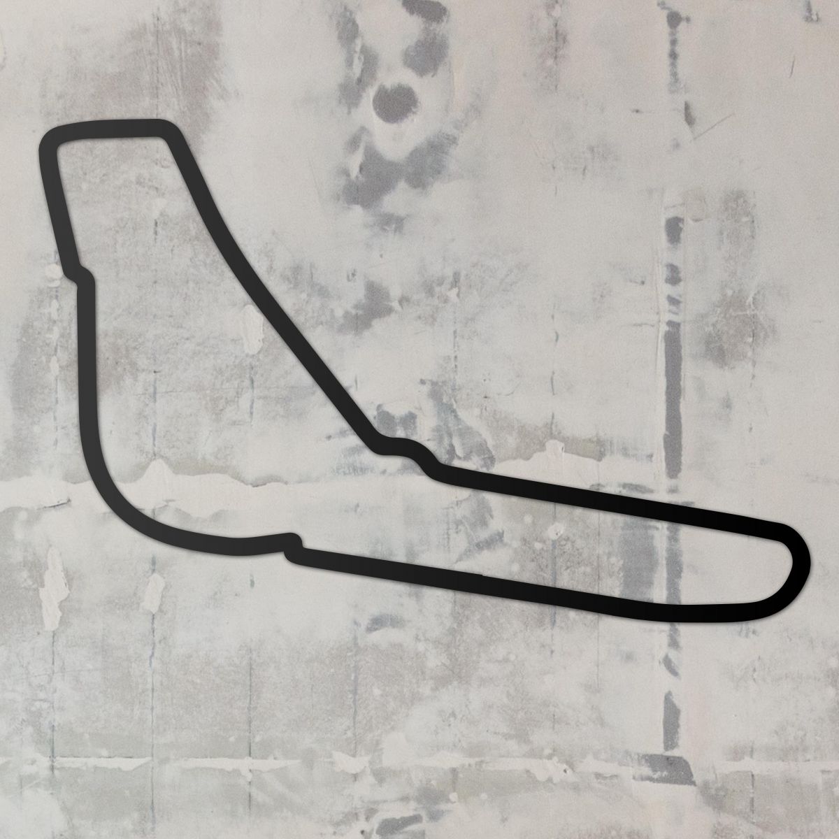 Monza Motor Track Wall Art in Situ