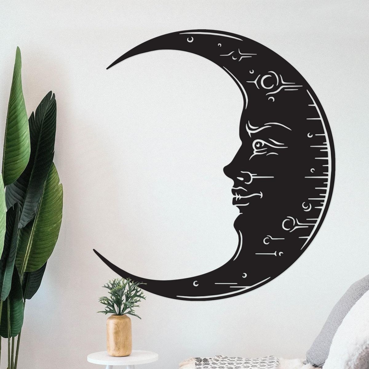 Wall Art with Black Moon 