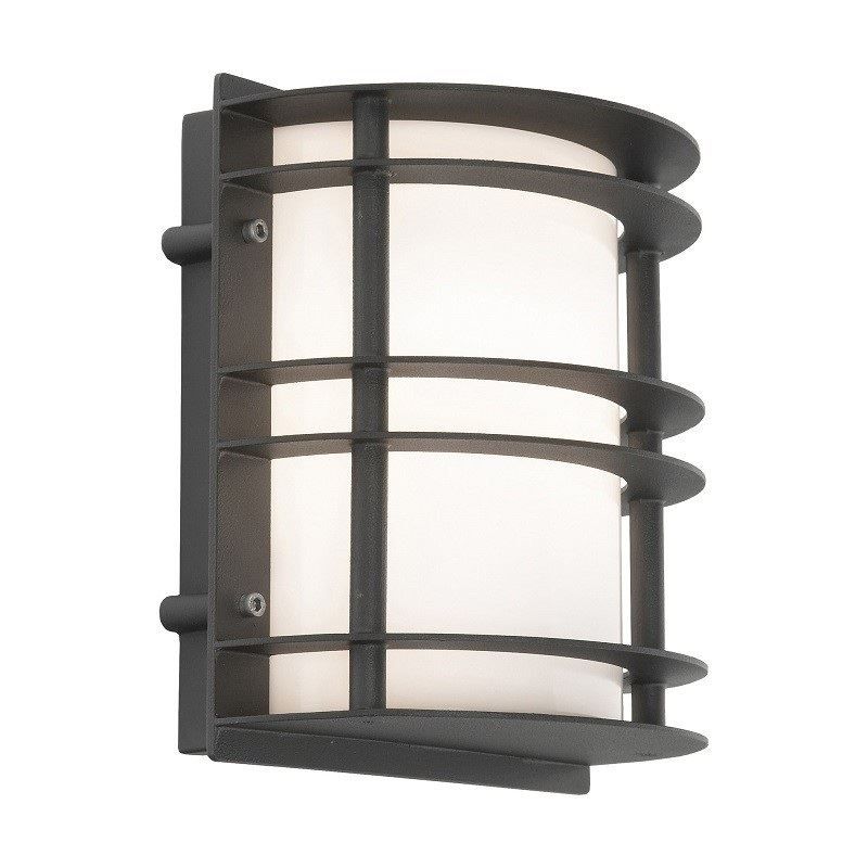 "Riverfront" Black Contemporary Flush Wall Light "Riverfront" Black Contemporary Flush Wall Light
