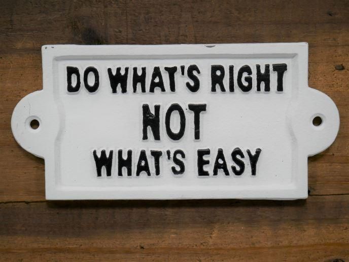 Philosophical Iron Sign in White Philosophical Iron Sign in White