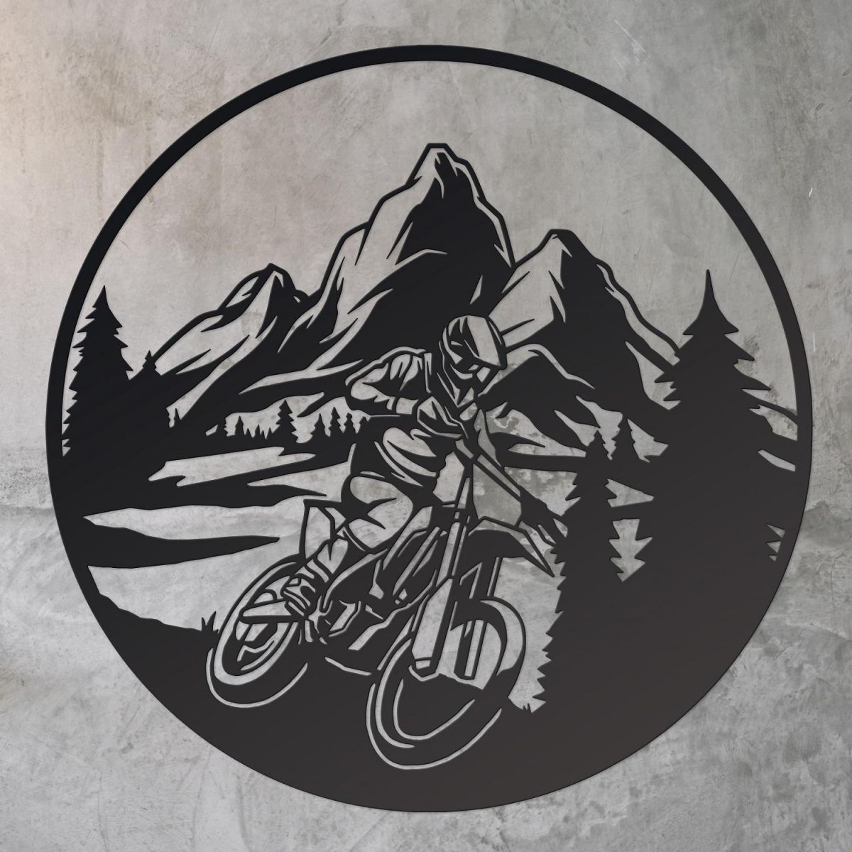 Black Motorcross Wall Art 
