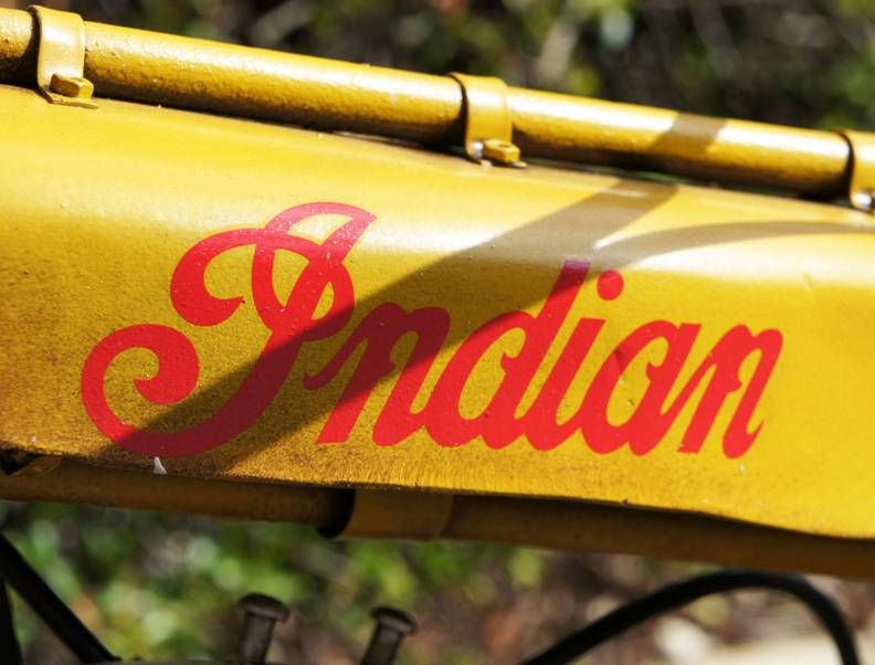 “Hendee” Yellow Indian Motorcycle “Hendee” Yellow Indian Motorcycle
