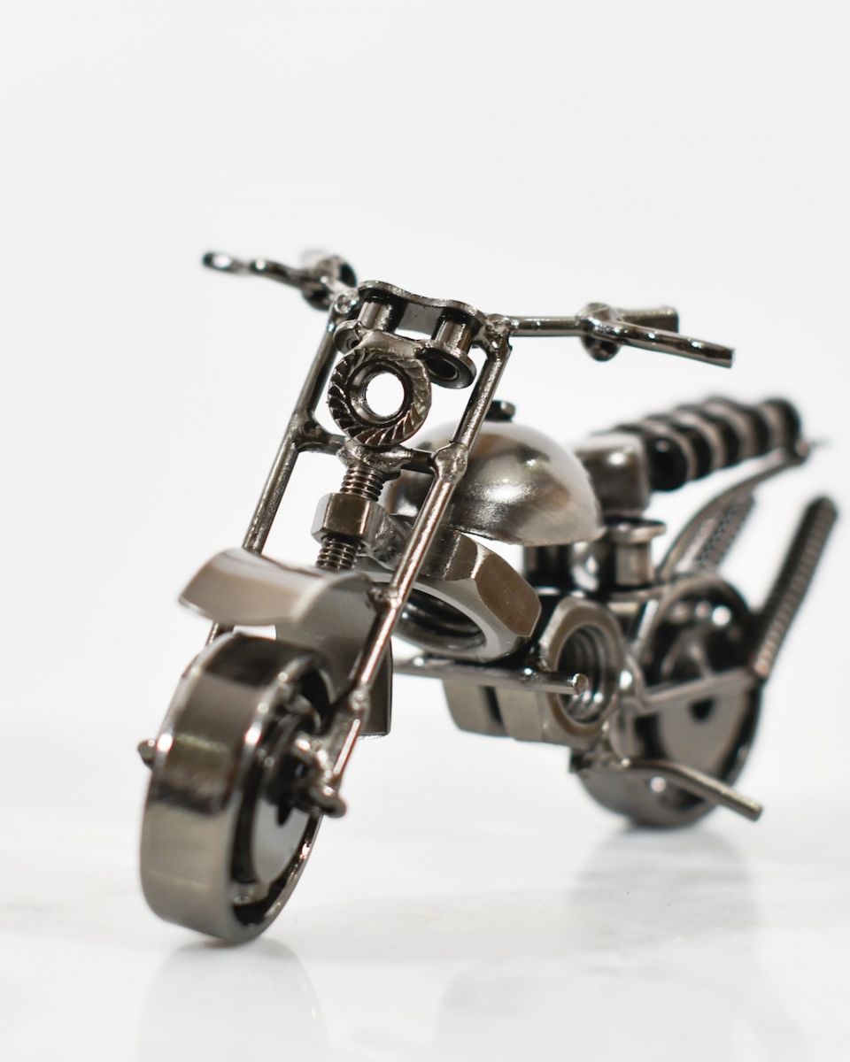 side angle of motorbike sculpture side angle of motorbike sculpture