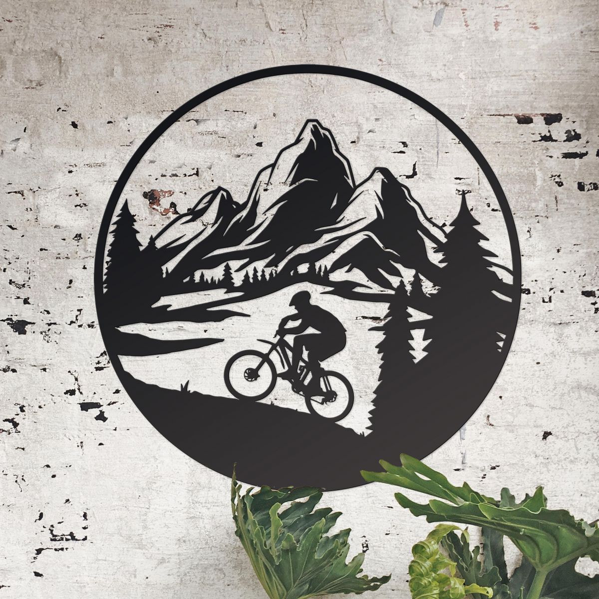 Wall Art with Mountain Bike Design 