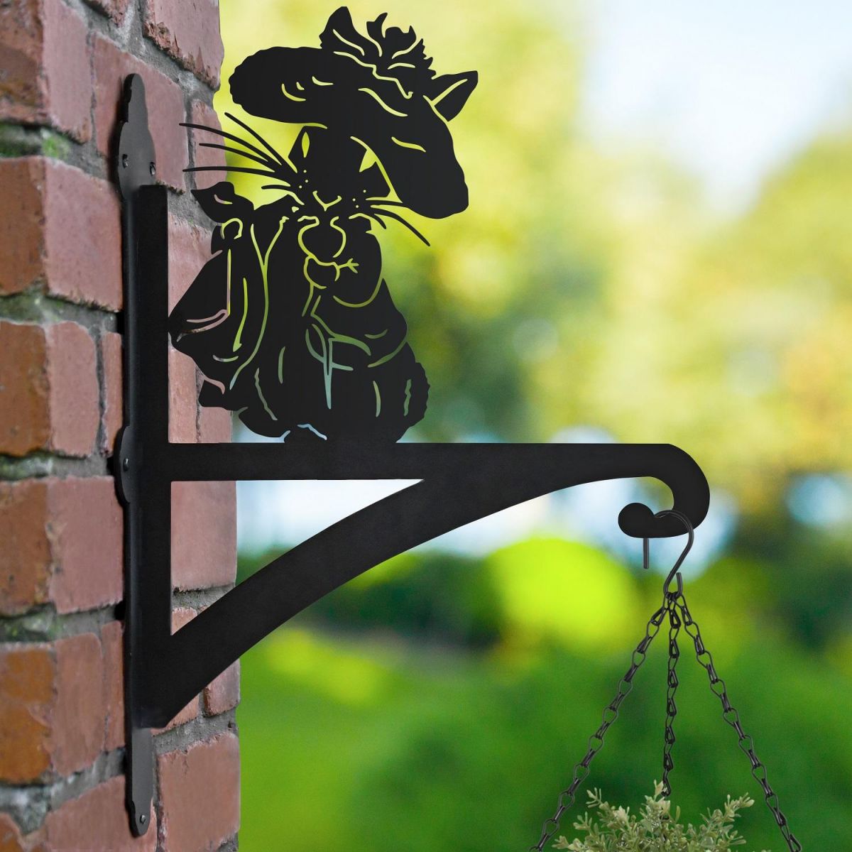 Mr Bunny Iron Hanging Basket Bracket