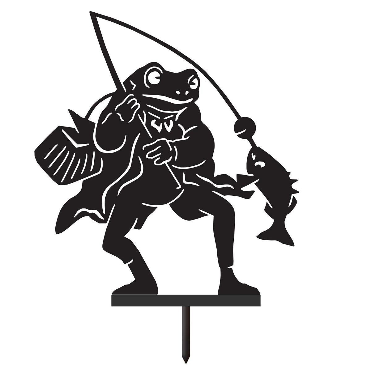 Mr Frog Silhouette in a Black Finish