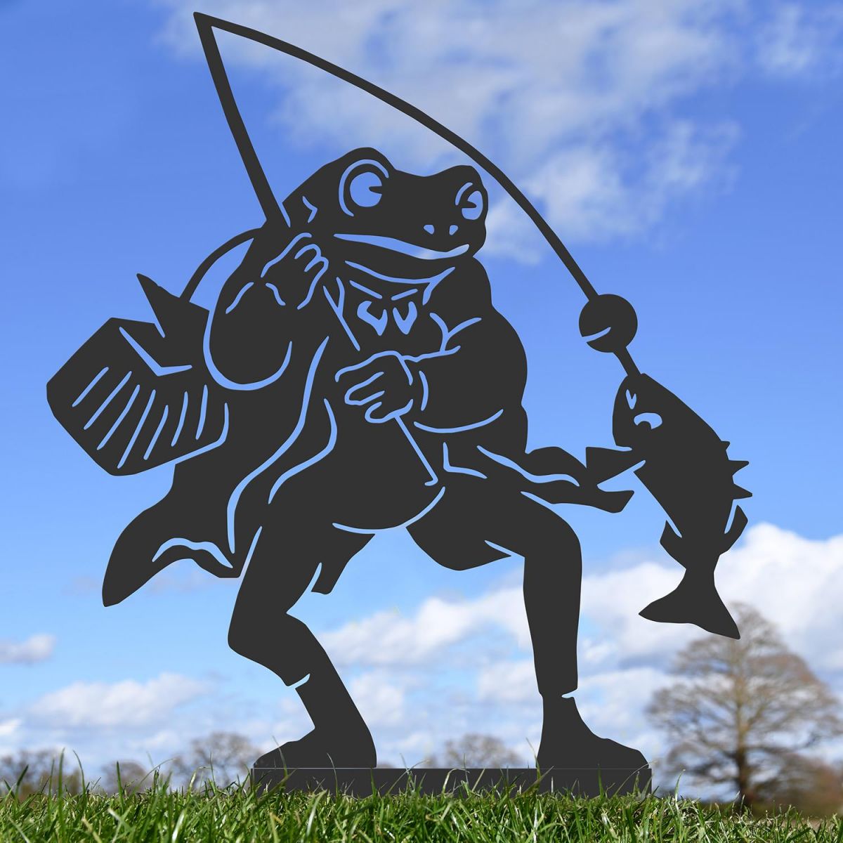 Black Mr Frog Silhouette in Situ