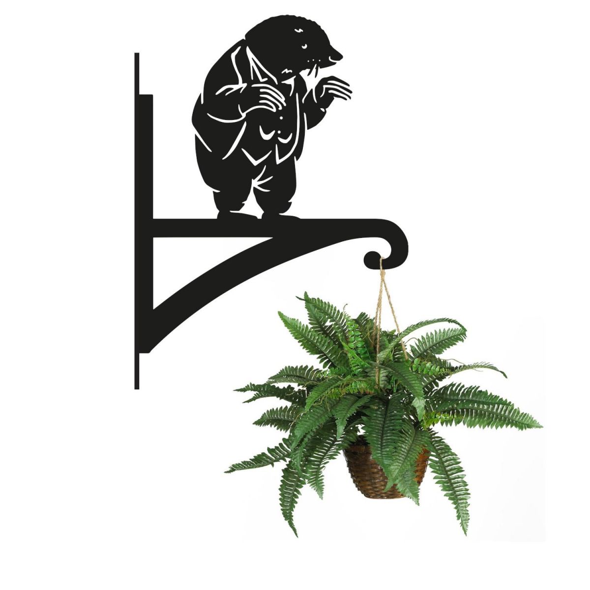 Mr Mole Hanging Basket Bracket with Planter