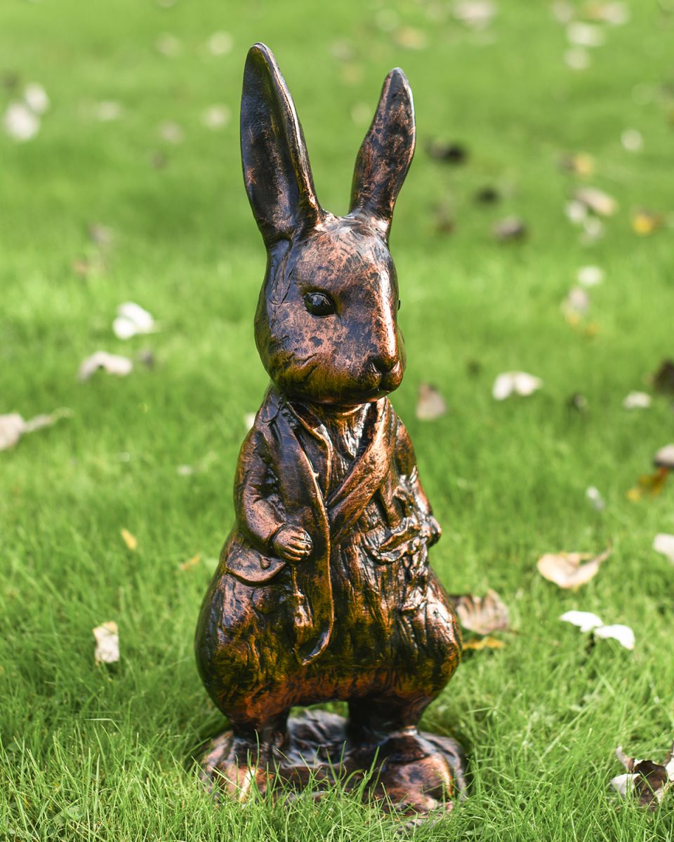 Mr Rabbit Sculpture Finished in a Bronze & Copper Finish