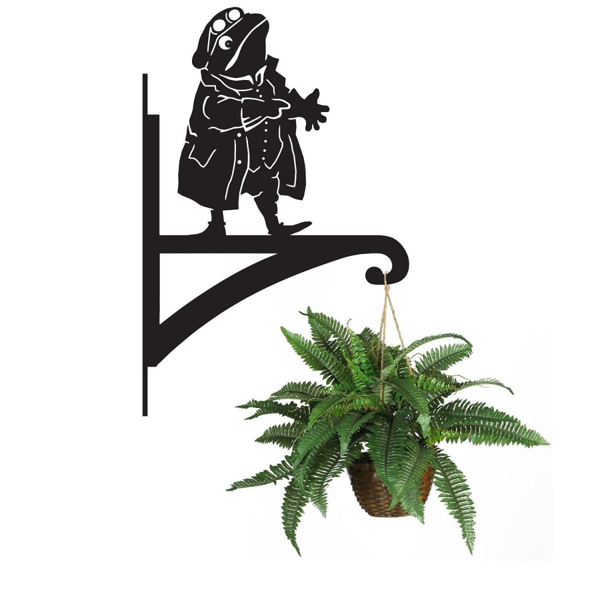 Hanging Basket Bracket with Mr. Toad Design