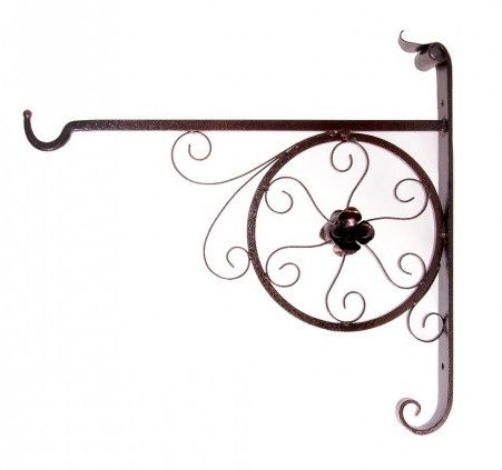 "Rose Wheel" Hanging Basket Bracket