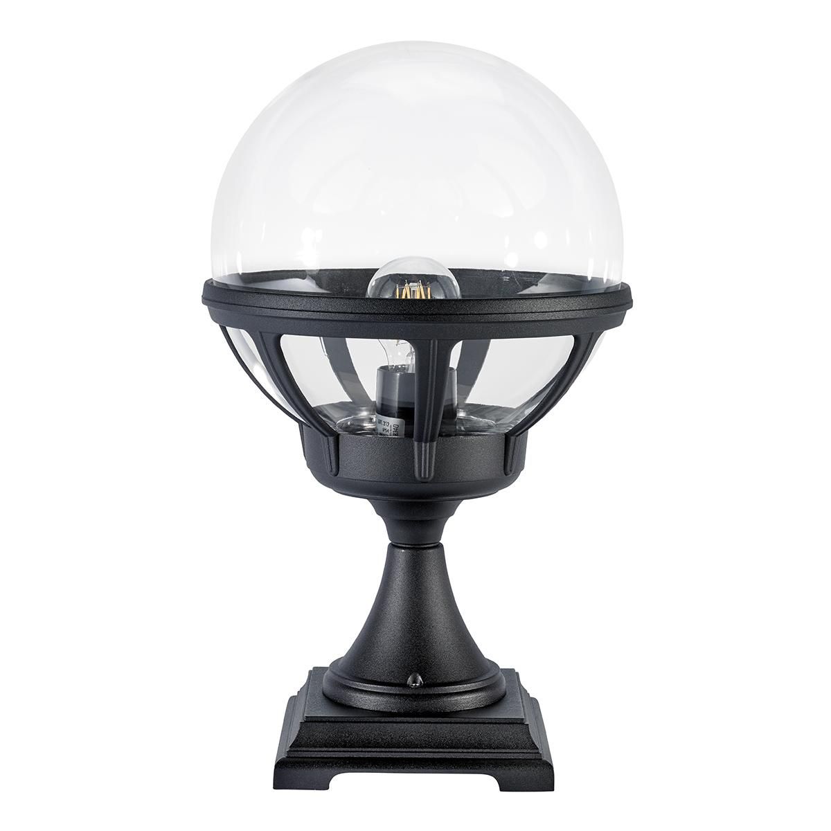 Neoclassical Pillar Light in Black  Neoclassical Pillar Light in Black