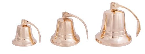  5" Brass Bell with Rope Lanyard
