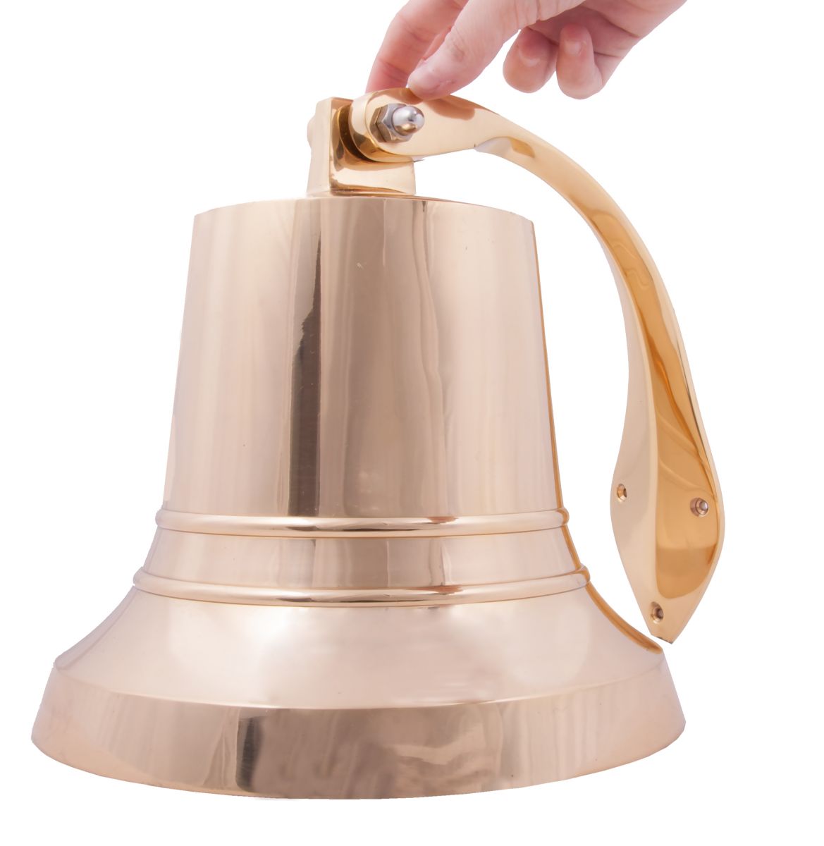 6" Brass Bell with Rope Lanyard