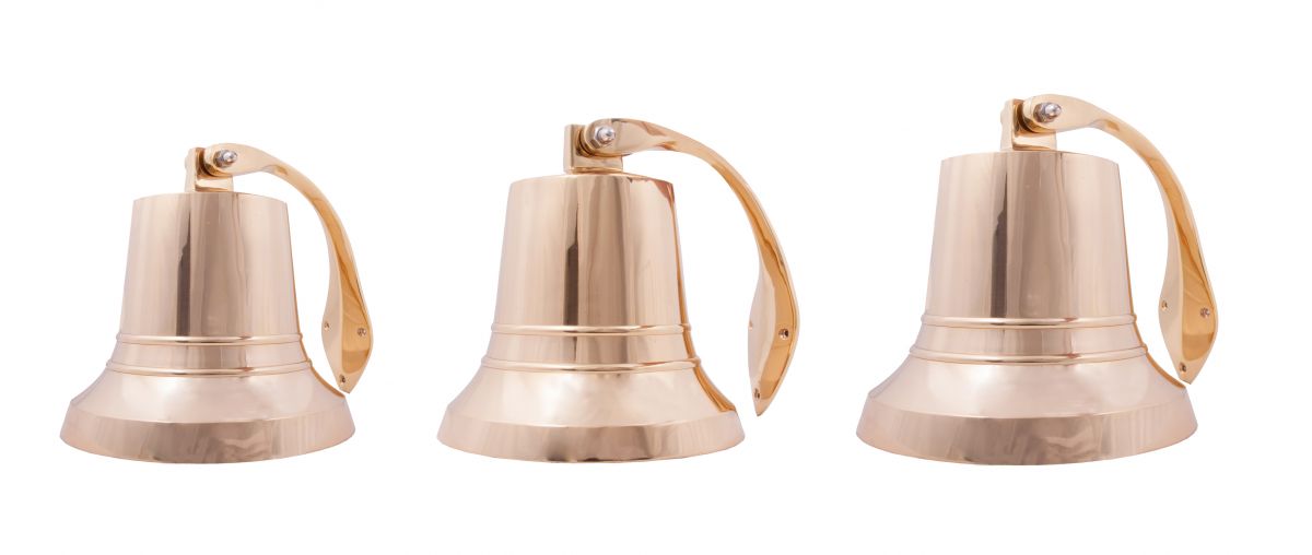 6" Brass Bell with Rope Lanyard