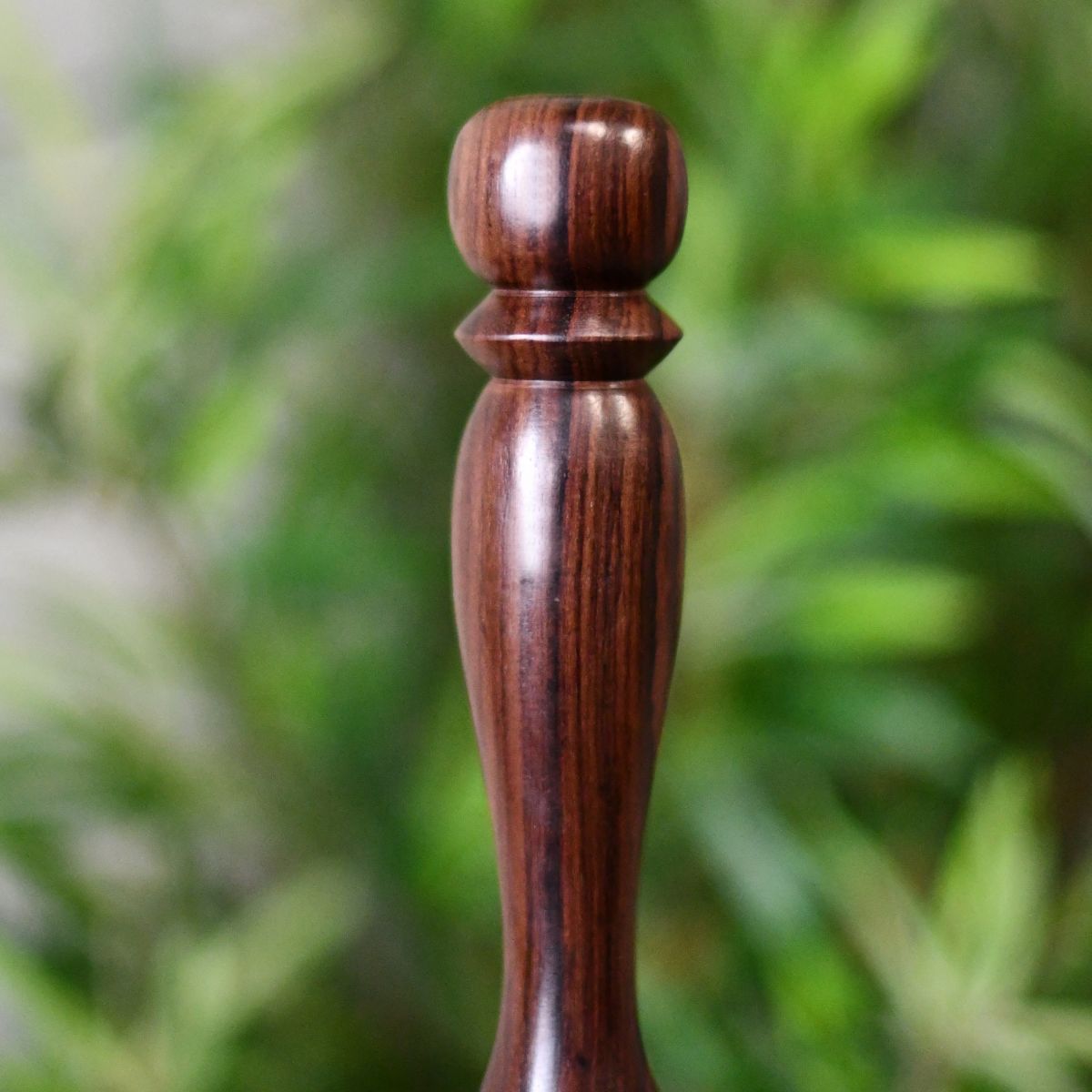 Rosewood handle on brass bell
