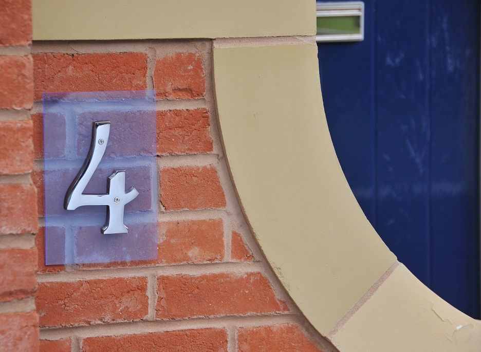 Suspended House Numbers Single Suspended House Numbers Single