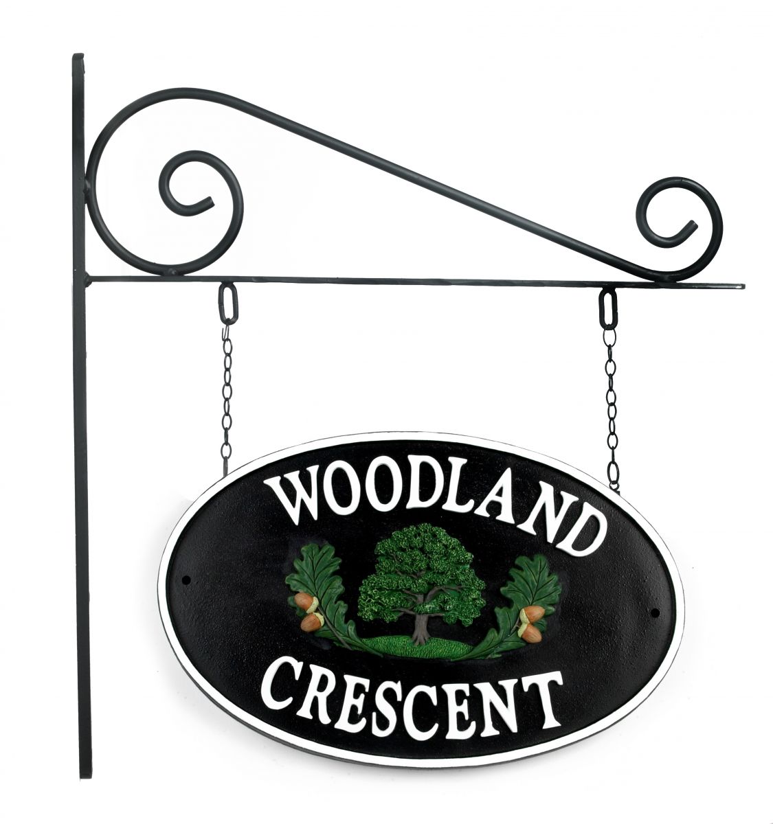 Oakenshore Double sided Cast Iron Effect House Name Sign