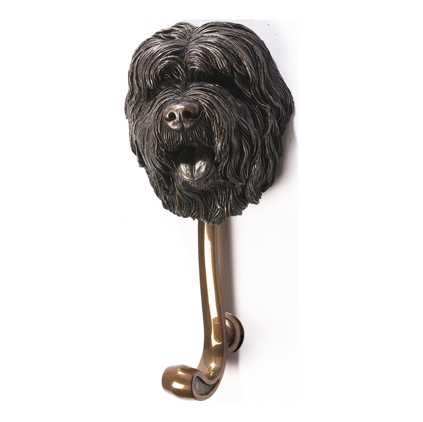 Old English Sheep Dog Door Knocker in a Bronze Finish