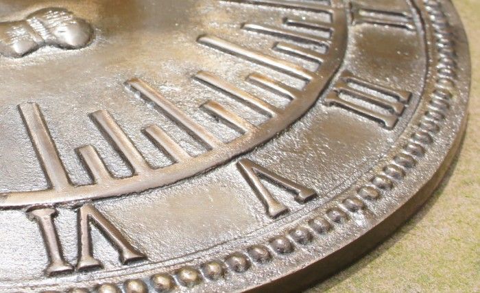 Antique Brass "Old Father Time" Sundial - 450mm