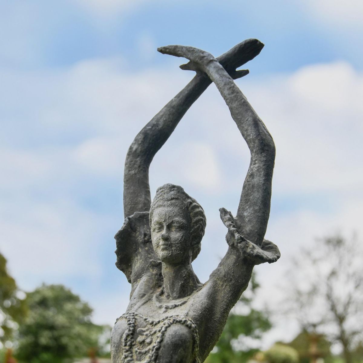 Close up of Ballet Dancer Head and Hands 