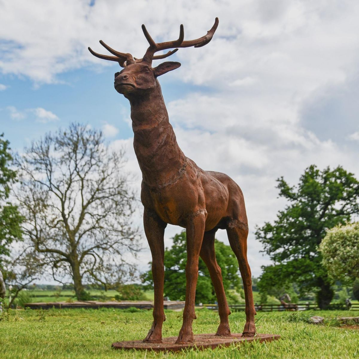  "Zekin” Cast Iron Stag - Facing Forward