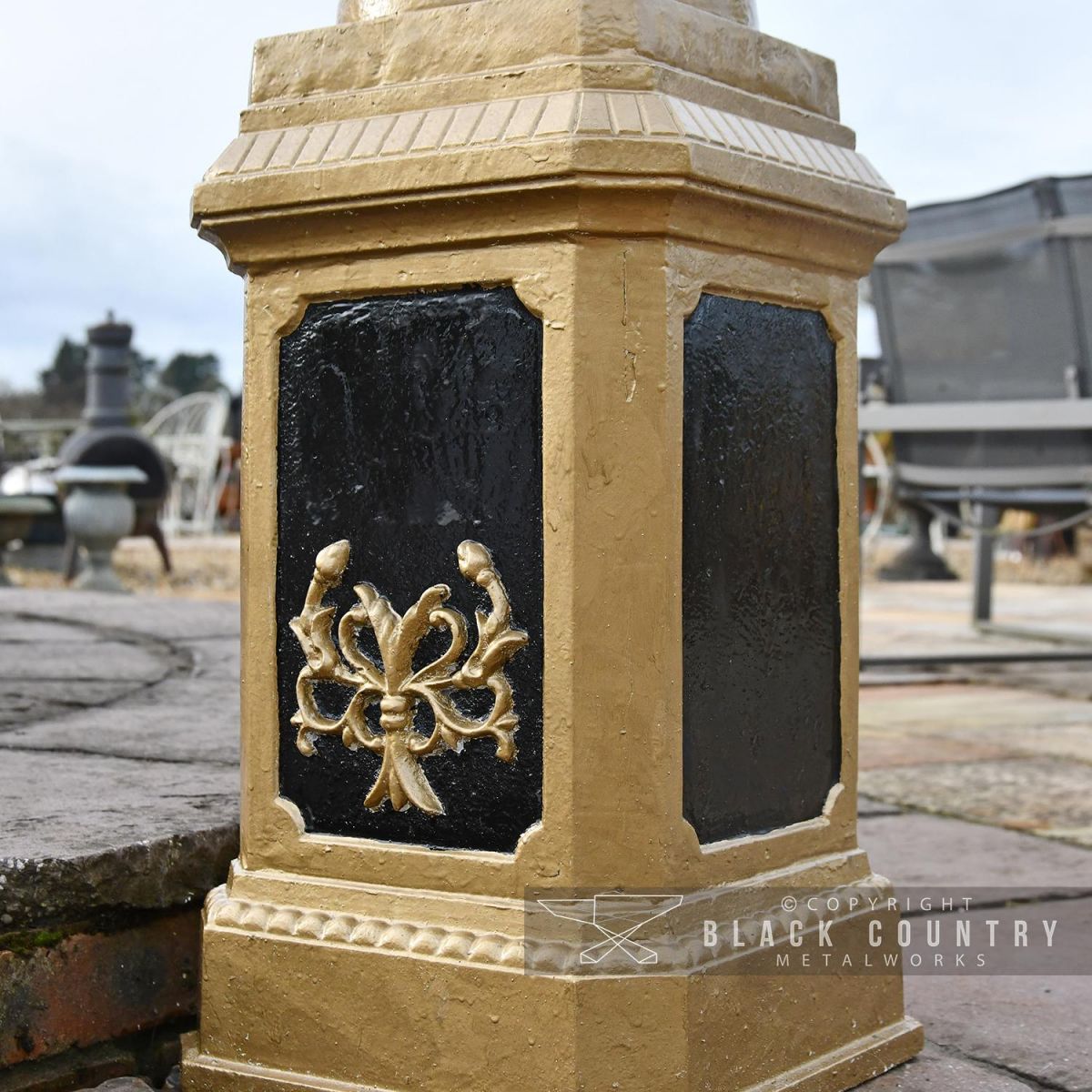 Base of the "Lady Hestia" Cast Iron Statue Column
