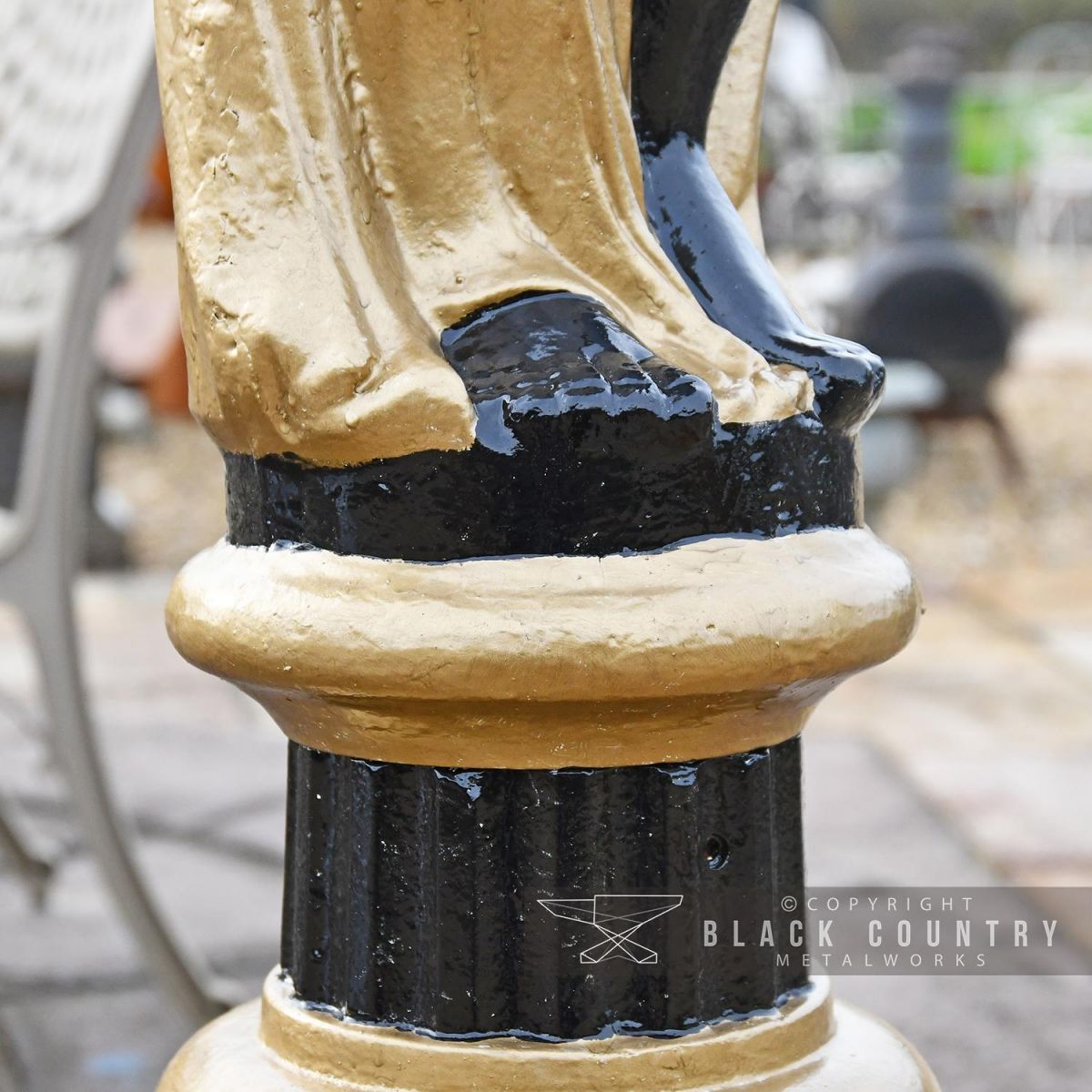 Close-up of the Feet of the Statue