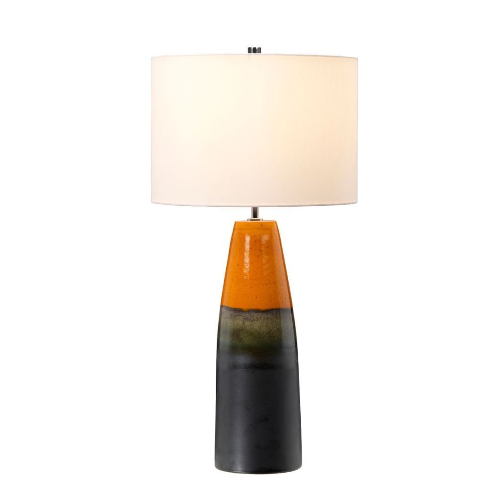 Retro Style Reactive Glaze Lamp On