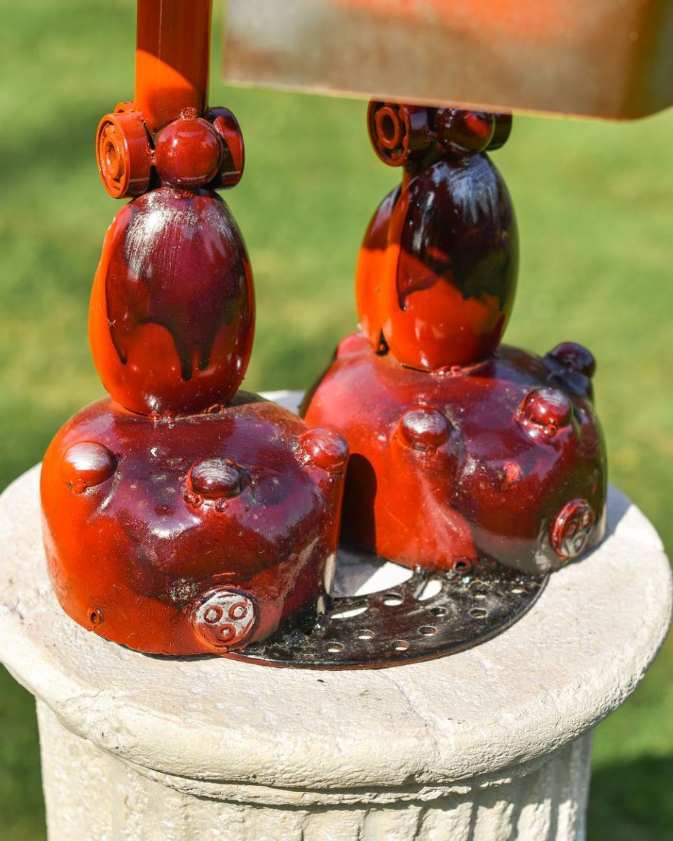 Close up of Orange Robot feet Close up of Orange Robot feet