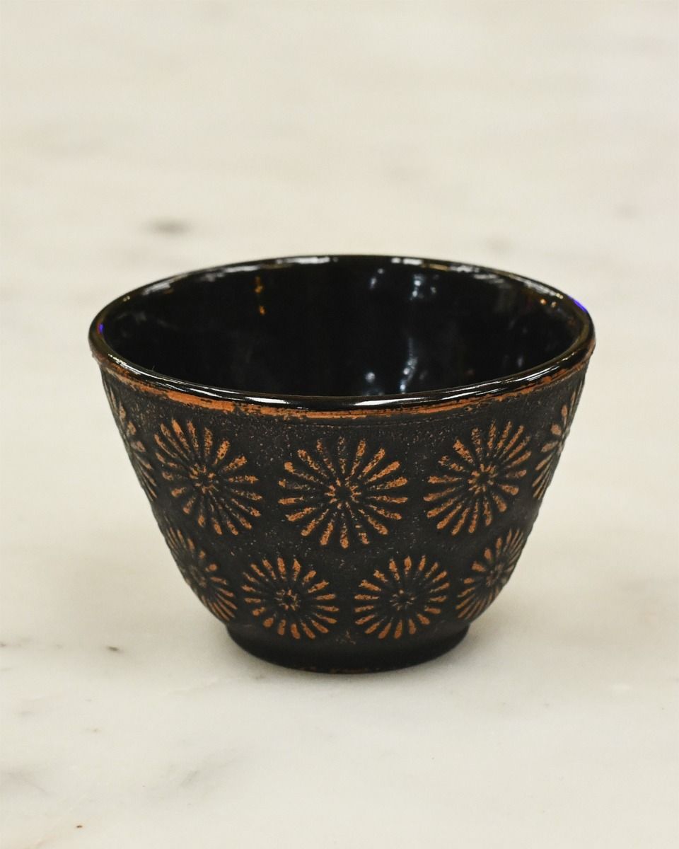 Deep Purple and Bronze Teacup 