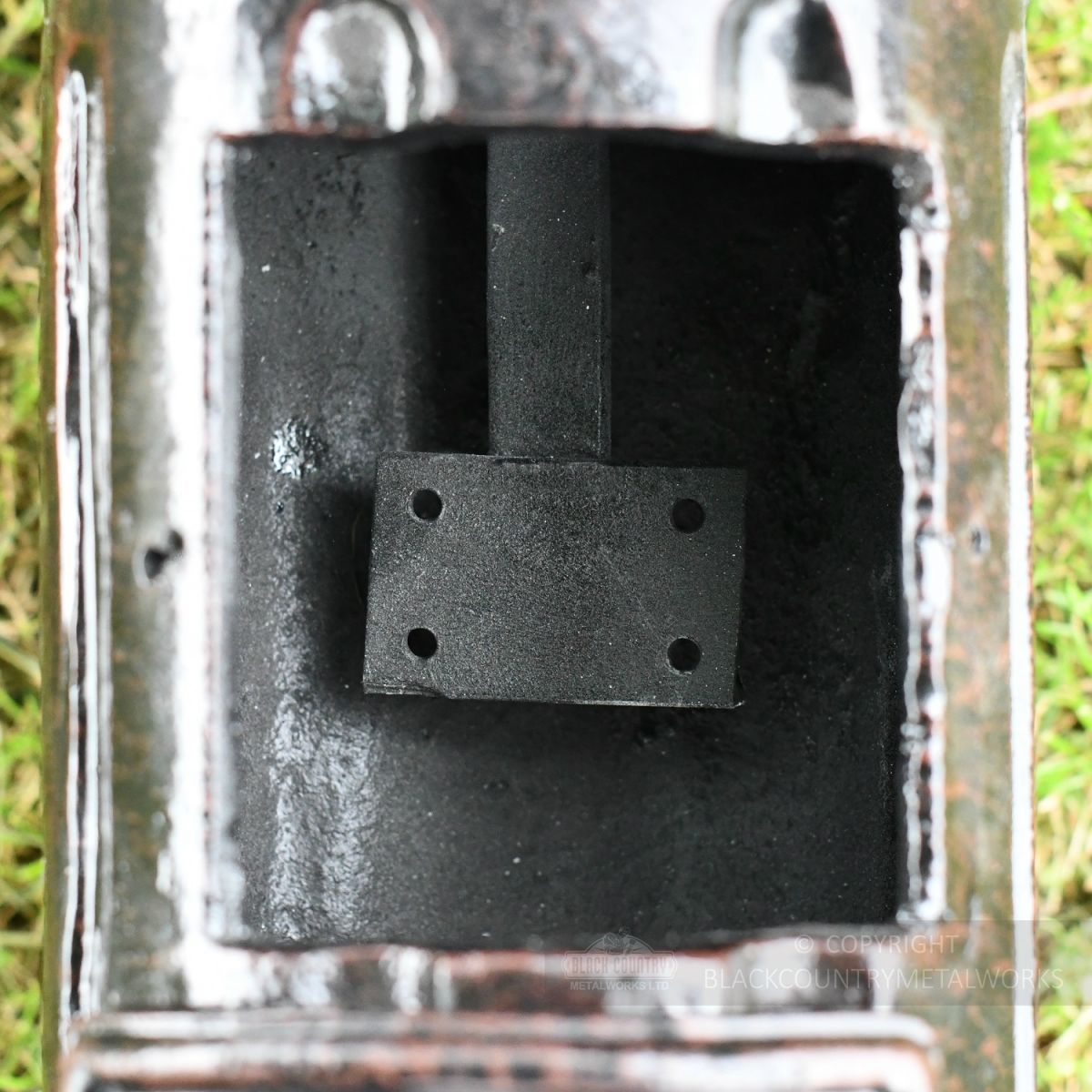 Ornate Cast Iron Lamp Post Inspection Chamber