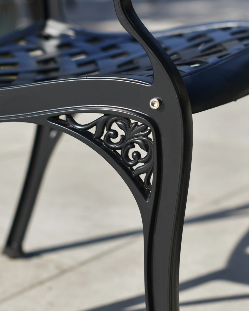 Close Up Of The Ornate Design On The Chair Legs Of The Farleigh Furniture Set