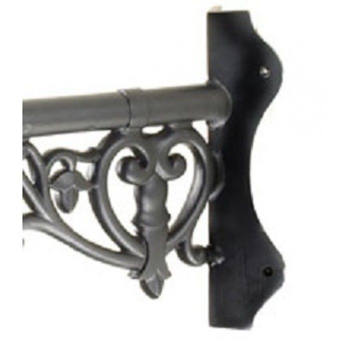 Close-up of the Ornate Scroll Work on the Corner Bracket