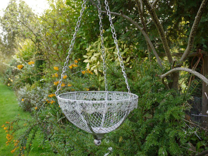 Ornate Patterned Hanging Basket
