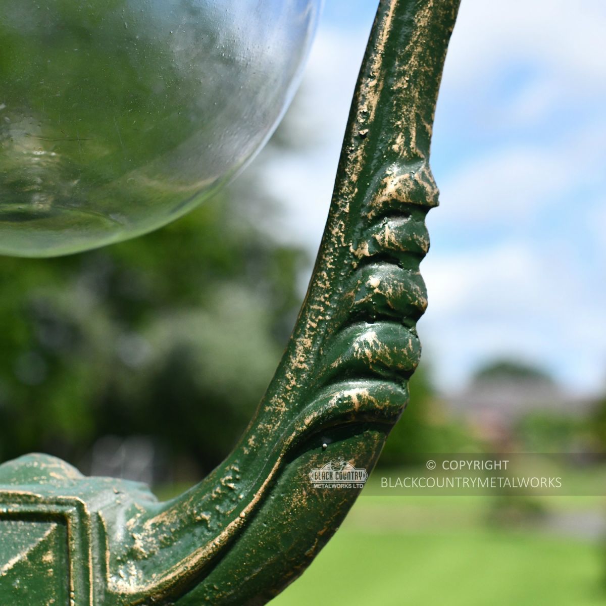 Ornate Scrolled Brcaket Support On Lamp Post