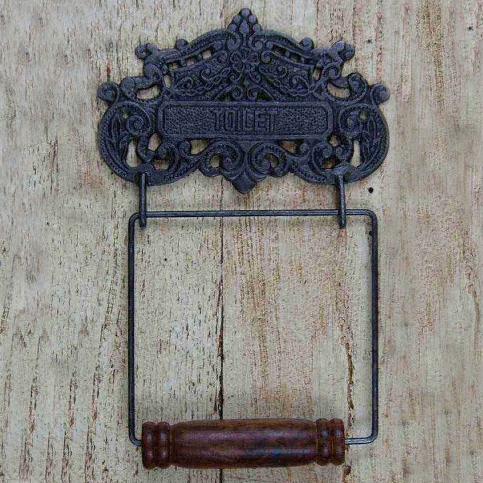 Ornate Vintage Iron Toilet Roll Holder Ornate Vintage Iron Toilet Roll Holder